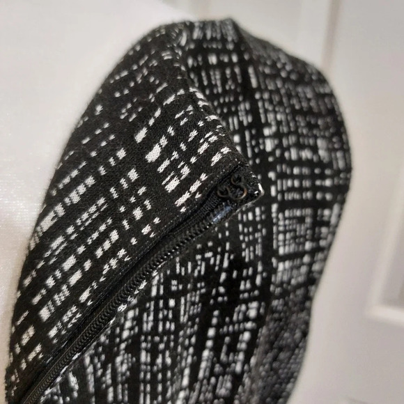 Calvin Klein black white artsy art to wear fit and flare sheath sleeveless 12 - Picture 10 of 14